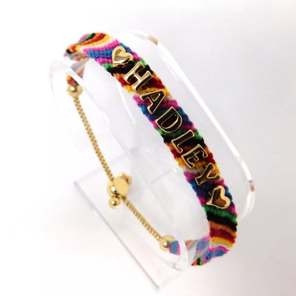 Baublebar Custom Woven Friendship Name Bracelet - Lily Lucas Ivy B Hadley 8” OS
